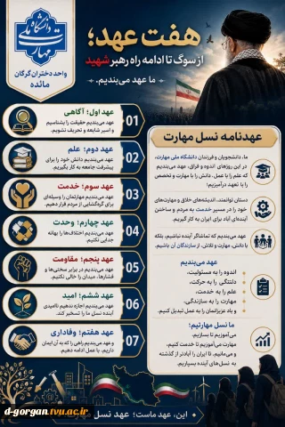 هفت عهد؛ از سوگ تا ادامه راه رهبر شهید